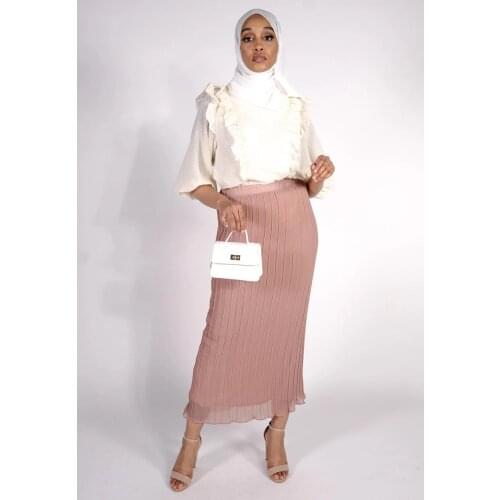 Anasunmoon Bohemian Pleated Maxi Skirts Womens Summer Solid Color High Waist Chiffon Long Skirt Tutu Elegant Ladies Black