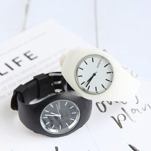 Women Fashion Candy Colors Sports Men Watch Analog Quartz Wristwatches Top Brand Luxury Silicone Band Students Watches