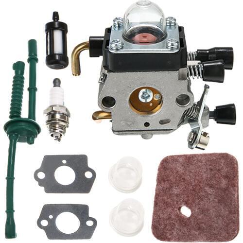 1SET Brush Cutter Carburetor Repair Kit For FS38 FS45 FS46 FS55 KM55 FS85 Air Fuel Filter Gasket Carb High Quality