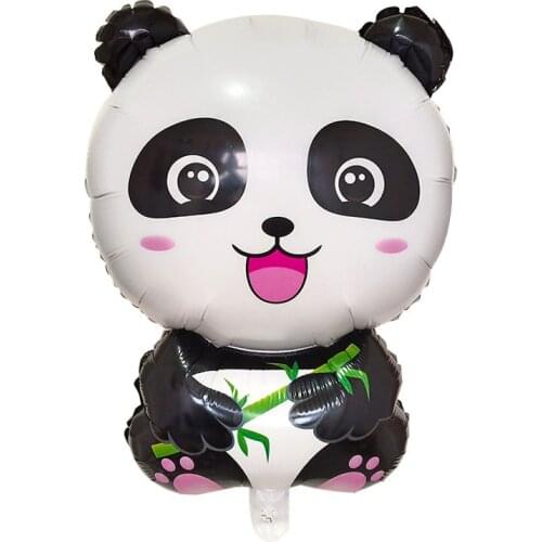 1PC Cartoon Panda Foil Balloon China National Treasure Happy Birthday party decor kids air balloon globos Helium ball