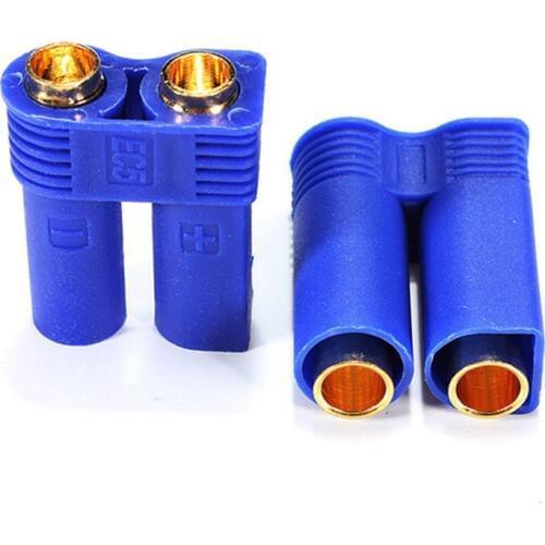 10 Pairs/Lot RC LiPo Battery Charge Adapter 100A EC5 Plug 5mm M/F Connector