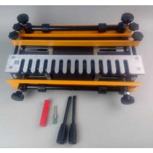 12" Woodworking Dovetail Fixture Portable Tenoning Machine Woodworking Semi-transparent Dovetail Tenoning Machine