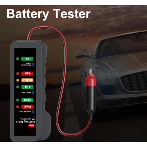 12V Car Battery Tester Automotive Load Digital Analyzer Alternator Diagnostic Tool