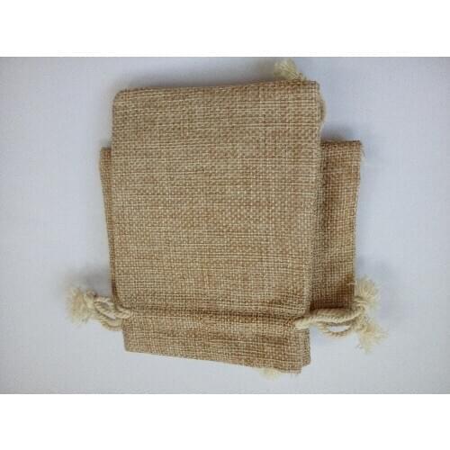 20*30 500pcs Vintage Style handmade Jute Sacks Drawstring gift bags for jewelry/wedding/christmas Packaging Linen pouch Bags