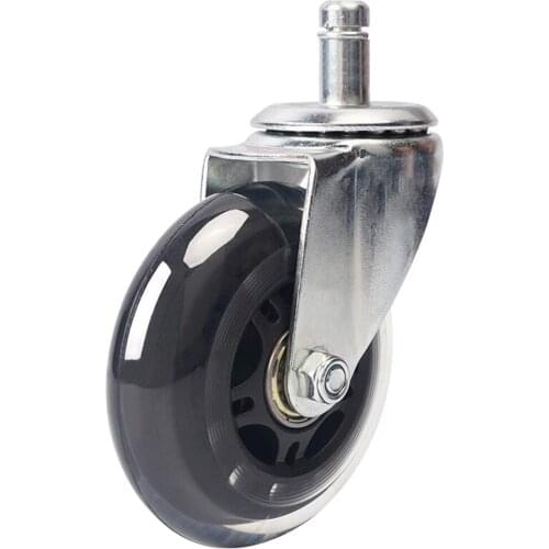 3/4inch Swivel Caster Wheels Load Bearing 50kg Heavy Duty Polyurethane Wheels, Standard Stem