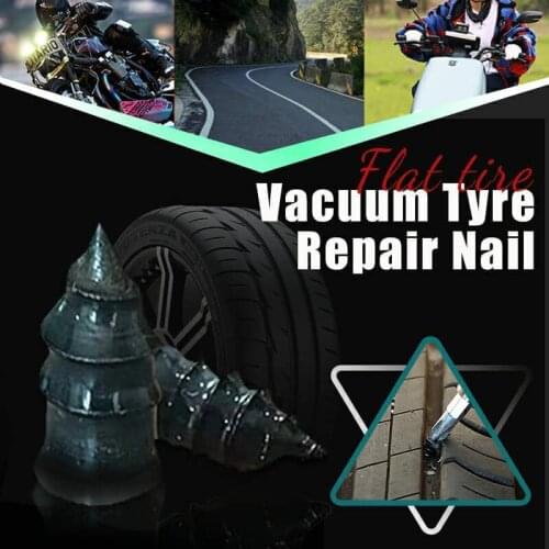 3PCS Vacuum Tyre Repair Nail For Motorcycle Tubeless Tyre Repair Rubber Nails Self-tire Repair Tire Film Nail Size S/L