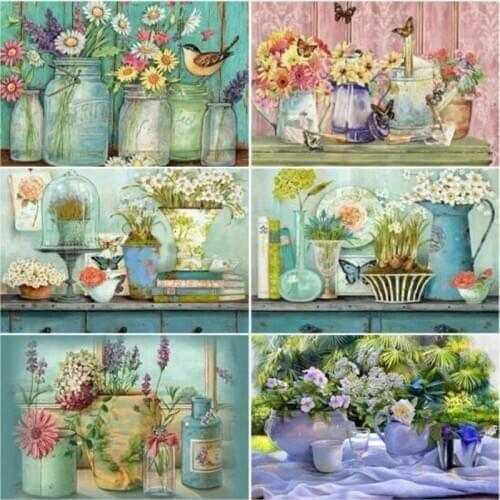 Full diamond embroidery handmade stitch Diamond painting flowers square Diamond mosaic fashion Home decor Sparrow butterfly