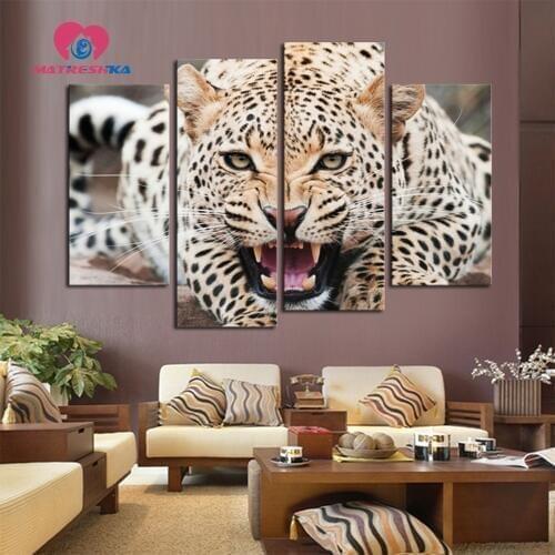 Diamond embroidery animals leopard Diamond painting full square rhinestones mosaic pattern Cross Stitch Sets Modular paintings