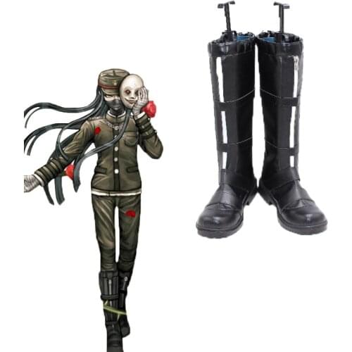Anime Danganronpa V3: Killing Harmony Korekiyo Shinguji Cosplay Boots Costume School Uniform Korekiyo Shinguji Wig Hair