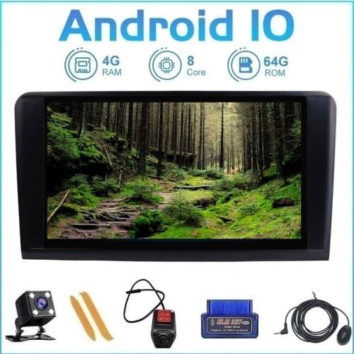 4Core 2GB+16GB GPS 2 Din Android 10 For Mercedes-Benz GL ML CLASS W164 X164 ML350 ML450 ML500 GL320 GL450 Car Multimedia Player