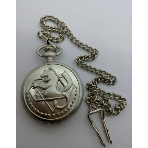 Full metal Alchemist men gift quartz Good quality steampunk FOB chain pocket watches 10pcs/lot