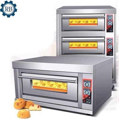 Factory Price bakery equipment prices double deck oven bakery 2 deck gas oven