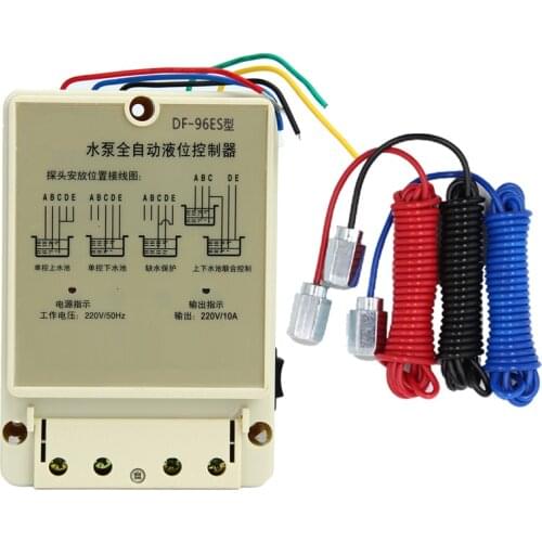 DF-96ES Home use water tank Din water level controller with water level sensor water pump controller with auto manual function