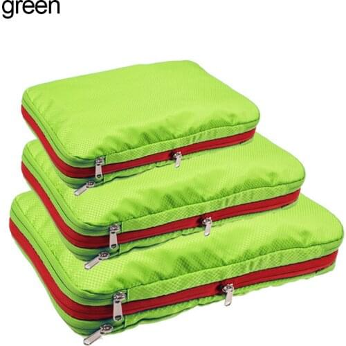 Double Layer Compression Packing Cubes Storage Bag Travel Luggage Organizer Waterproof Travel Packing Bag Clothes Tidy Organizer