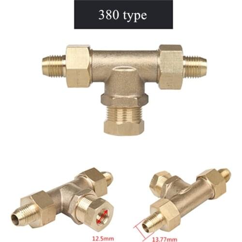 G3/8 3 M18 M14 Way Tee Type Brass Pipe Fitting Adapter Connector For Car washer joints garden irrigation connector