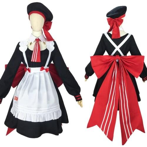 Genshin Impact Noelle KFC Linkage Clerk Cosplay Costume Suit Cute Maid Dress Halloween Costumes