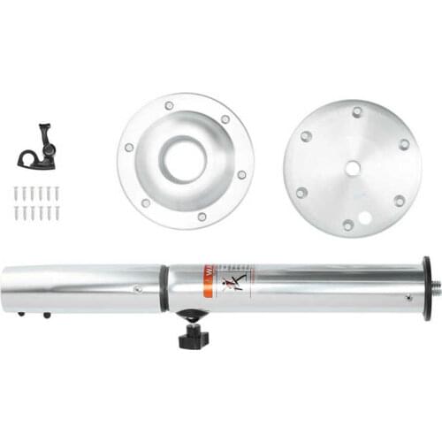 22-28in Table Pedestal Kit Height Adjustable Desk Legs with Surface Mount Base Universal for RV Yacht