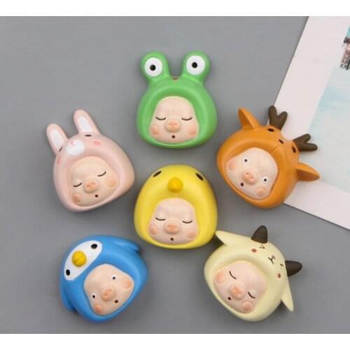 Cartoon Cute Pig Animal Funny Fridge Magnet Creative Refrigerator Message Magnetic Sticker Home Kitchen Decor Office Accessories