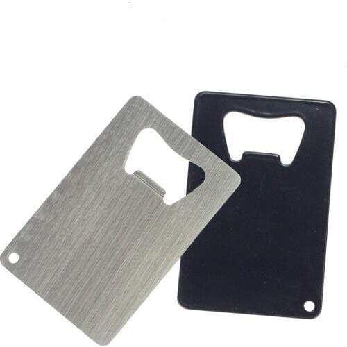 Card Shape S/S Beer Bottle Opener Fast Stainless Steel Bar Lever Pop Restaurant Customized Promotion Gift Logo Display Giveaway