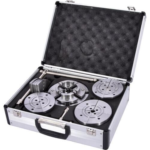 Household 5.5 Inch Wood Lathe Chuck Self-centering Woodworking Wooden Rotary Lathe Chuck Aluminum Alloy Woodworking Chuck Set