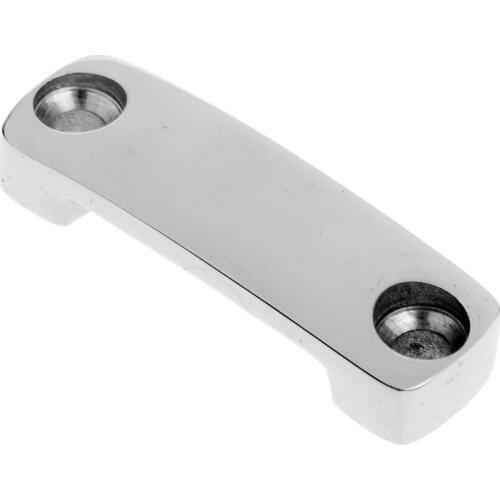 High Polished 316 Stainless Steel Marine Boat Yacht Fender Lock Deck Fitting Boat Parts Accessories 4.8x1.4 cm Silver
