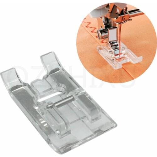 Clear Open Snap-on Satin Stitch Presser Foot For Domestic Household Multi-function Sewing Machine Accessories 5BB5171-1