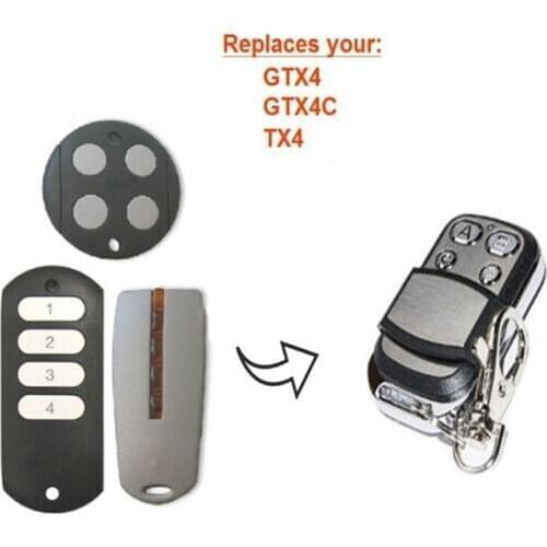 For GTX4 GTX4C TX3 TX4 remote control garage door remote control 433MHz