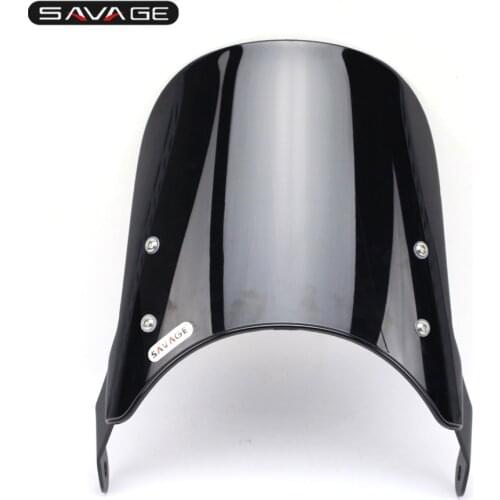 Windshield Pare-brise For YAMAHA XJ400 XJ600S Diversion XJR1200 XJR1300 XJ XJR Windscreen Motorcycle for 7" Round Headlight
