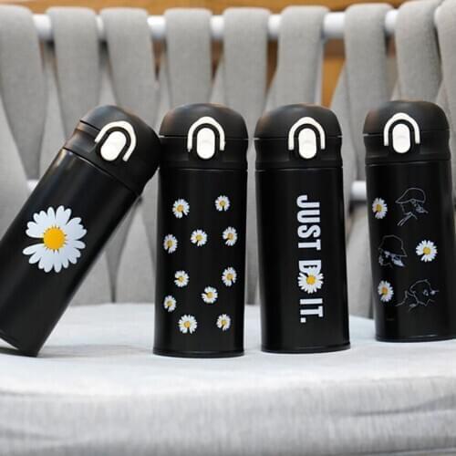 1pcs 4 Colors Vacuum-Insulated Stainless Steel Water Bottle 350ml Travel Coffee Mug Vacuum Insulated Tumbler Flask Leakproof