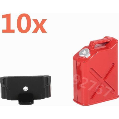 10Pcs Oil Gasoline Fuel Tank Container TRX4 T4 Spare Parts For 1/10 Rock Crawler RC Cars AX10 Axial SCX10 RC4WD D90 CC01 TRX-4