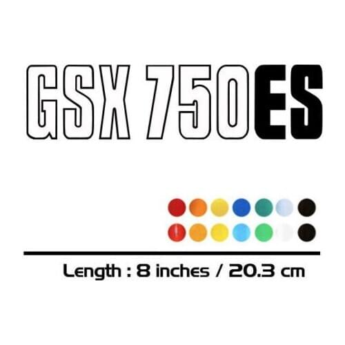 2 X New Sales motorcycle bike Fuel tank Wheels Fairing notebook Luggage helmet MOTO Sticker decals For SUZUKI GSX 750ES