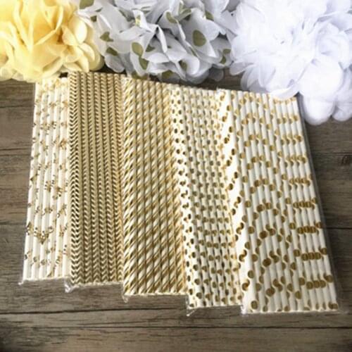 25pcs Wedding Table Decorations Paper Straws Baby Shower Party Decoration Bachelorette Birthday DIY Decorations Festive Supplies