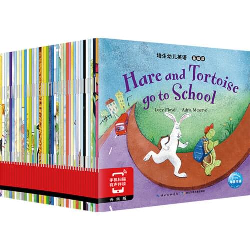 42 Books/Set Childrens English Early Learning Picture Book Storybook Enlightenment Cognitive Tale Bedtime Story Book With CD