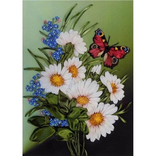 5d diy diamond painting cross stitch daisy diamond embroidery sale square round mosaic Home Decoration still life stickerZP-3147