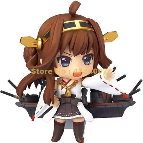 Anime kantai collection kongou action figures cute q version pvc 10cm #405 Toy