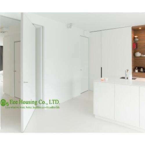 White color pivot doors, modern interior pivot doors