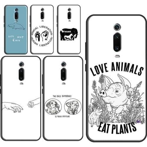 Vegan Love Animal For POCO F3 F2 M3 X3 Pro Phone Case For Xiaomi Mi 11 Lite Note 10 Mi 9T 10T Pro 11 Ultra