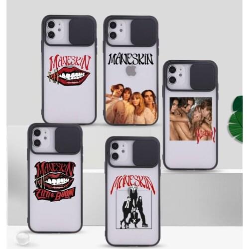 Maneskin Phone Case for iPhone 12 11 8 7 se 2020 mini pro X XS XR MAX Plus Matte Camera Protection Cover