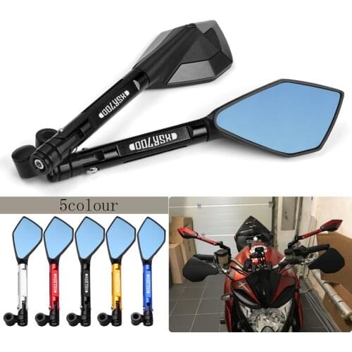 For YAMAHA XSR700 XSR 700 xsr-700 2016-2021 2017 2018 2019 CNC Aluminum Motorcycle Side Mirrors Motorbike Bluish Reverse Mirrors