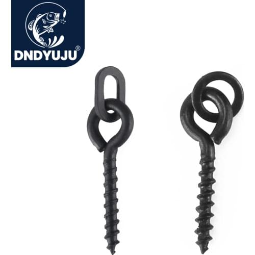 DNDYUJU 30pcs Carp Fishing Chod Boilie Screw with Ring Pop Up Peg Pellet Holder Bait Stop Terminal Tackle 14mm/15mm