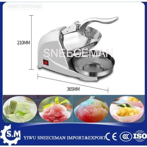 Stainless steel electric ice crusher 85kg/h commercial ice making maker machine