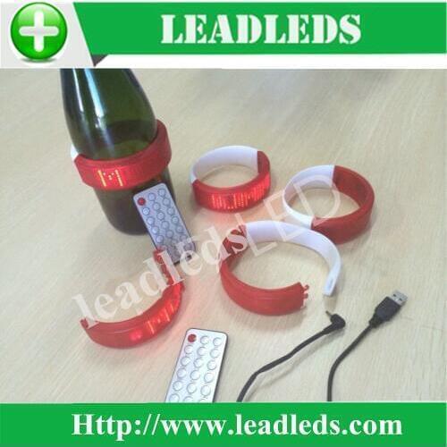 Custom soft ultra-thin LED sign LED bottle display/backpack bags bracelet gift development