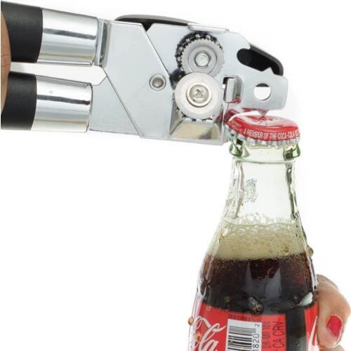 Can Opener With Soft Grip With Stainless Steel and Good Grip Designed For Safe Manual Can Opener Ideal for Seniors and Arthritis