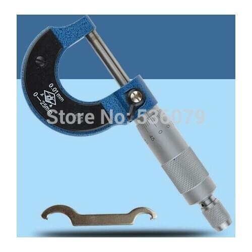 Industrial outside micrometer, 0-25mm, Resolution: 0.01mm, good quality