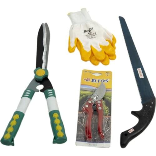 Pruning Set Set of 4, Garden Pruning Set, Garden Tool, Garden Tree Trimmer, Gardener Tool, Garden Pruning Set, Garden Gloves
