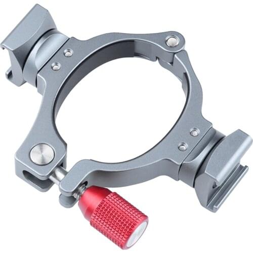 O- Dual Cold Shoe Adapter Bracket Fits for DJI Osmo Mobile 3/4 Accessory