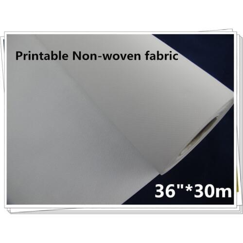 36"*30m dye pigment inkjet printer blank non woven canvas for wall canvas print