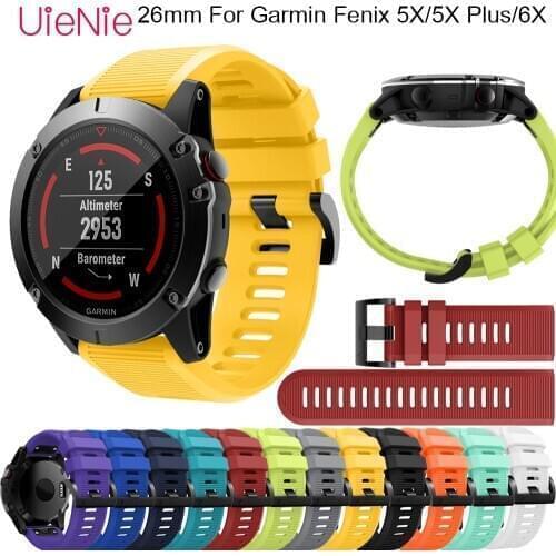 Silicone Watchband For Garmin Fenix 5X 5X Plus 6X Frontier Strap Watchband For Garmin Fenix 6X GPS PRO Replacement Wristband