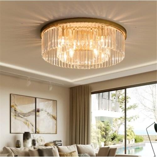 Modern Large Crystal Led Ceiling lights Flush Mount Light for Living Room Dining Room Bedroom Ceiling lamp Hotel Restaurant Home