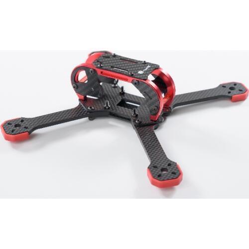 Transtec Fatty 218 3K 4mm Carbon Fiber Racing Quadcopter Frame 218mm w/ 7075 Metal parts suitable for F3 Flying tower Controller